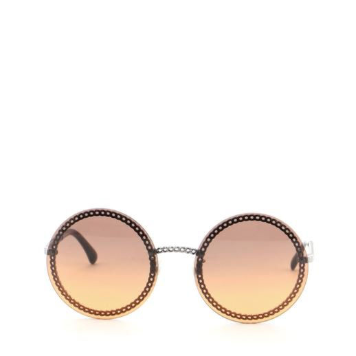 Chanel Chain Frame Round Sunglasses