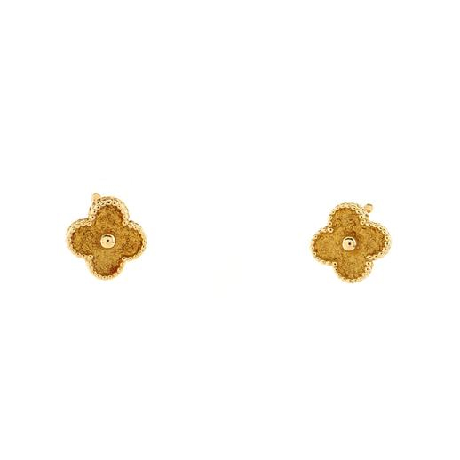 Vintage Alhambra Earrings 18K Yellow Gold