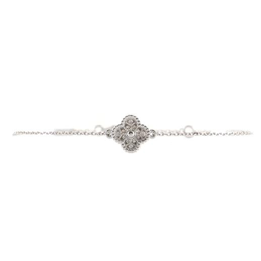 Sweet Alhambra Bracelet 18K White Gold and Diamonds