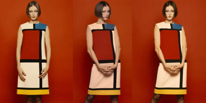 Yves Saint Laurent’s Mondrian dress.