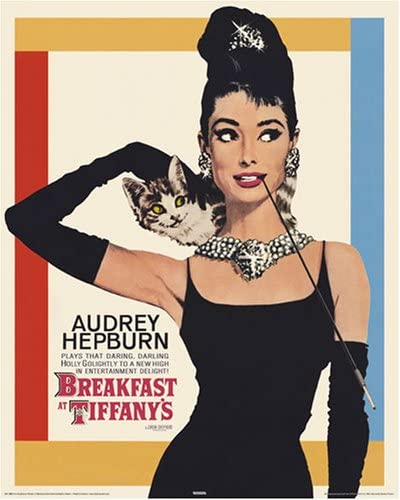 Audrey Hepburn in the Breakfast at Tiffany’s poster