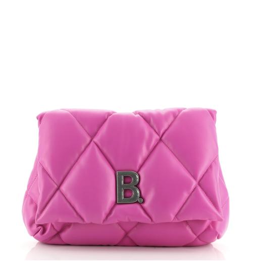 Balenciaga Touch Clutch Quilted Leather Medium