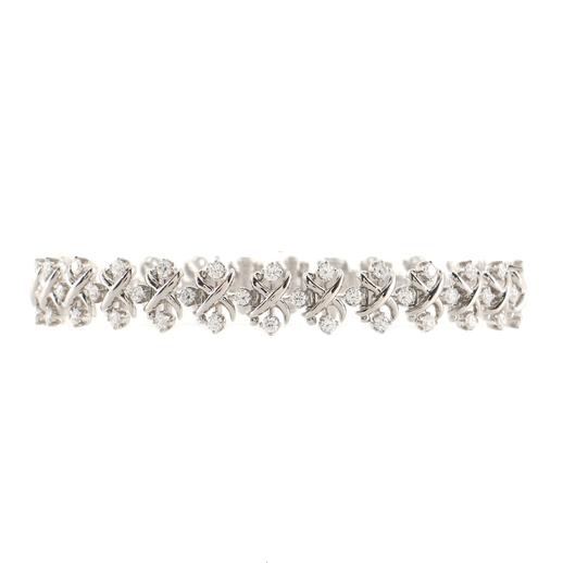 Schlumberger Lynn Bracelet in Platinum with Diamonds