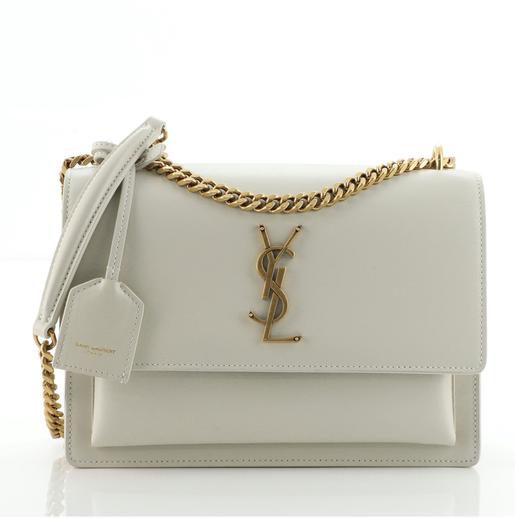 YSL Sunset Inspire Leather Top Handle Bag