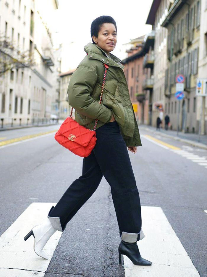 Influencer Tamu McPherson in a Chanel 19 bag