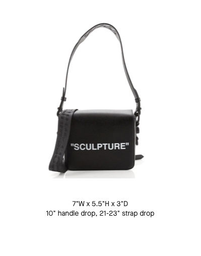 Off-White Sculpture Flap Bag - Black/White