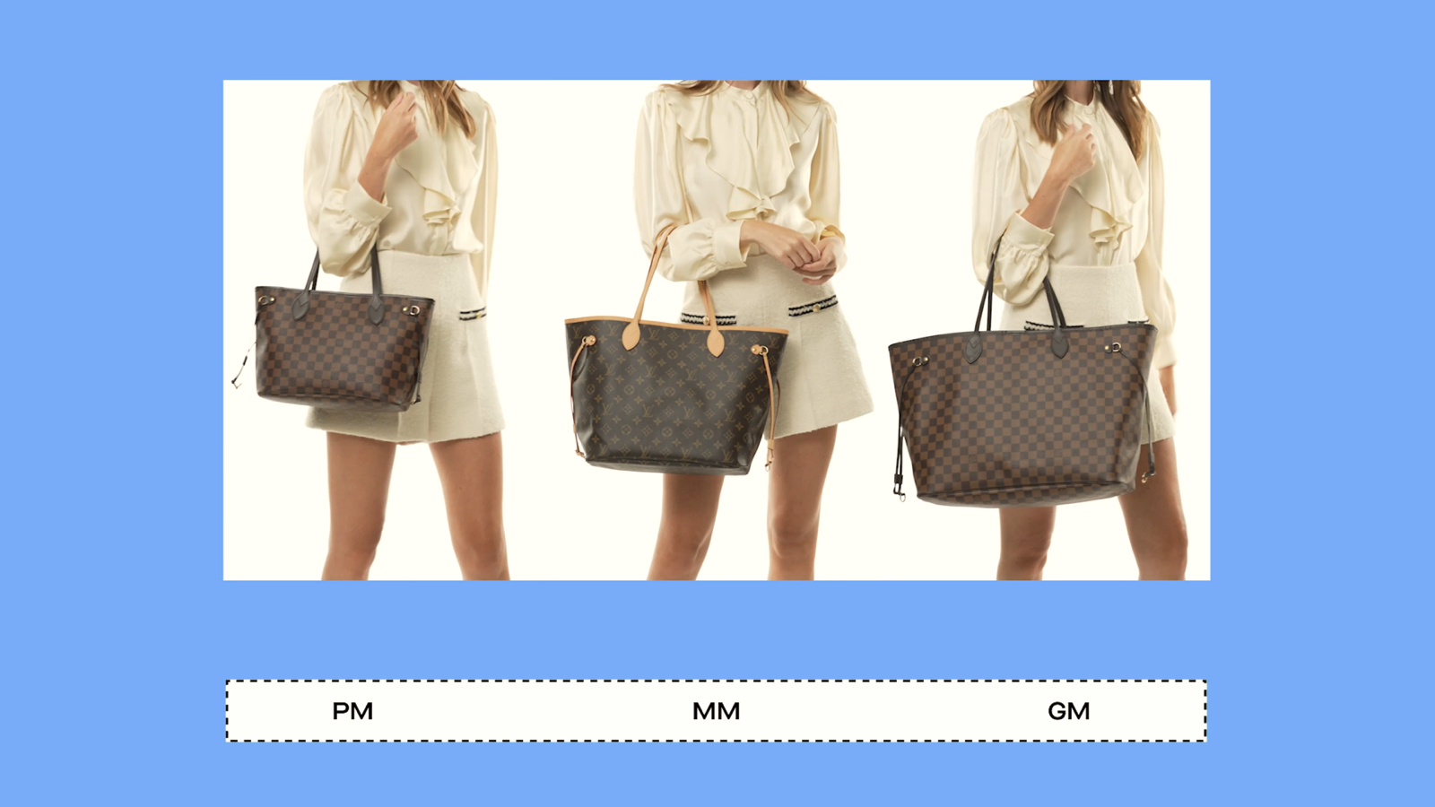 The Size Guide for Louis Vuitton Neverfull - CODOGIRL