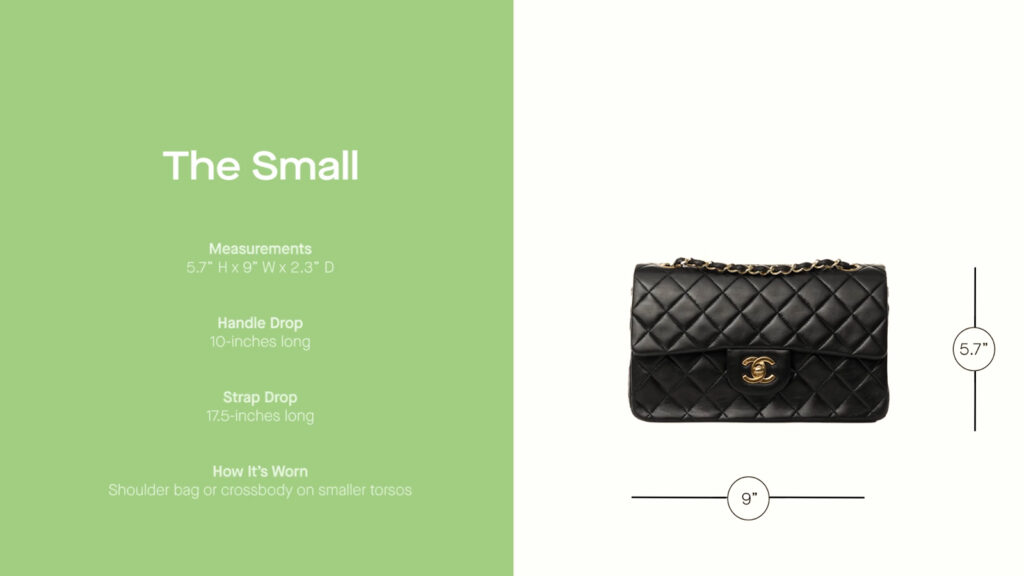 The Size Guide: Chanel Classic Flap Chanel Classic Flap Size Guide - Find  Your Perfect Fit