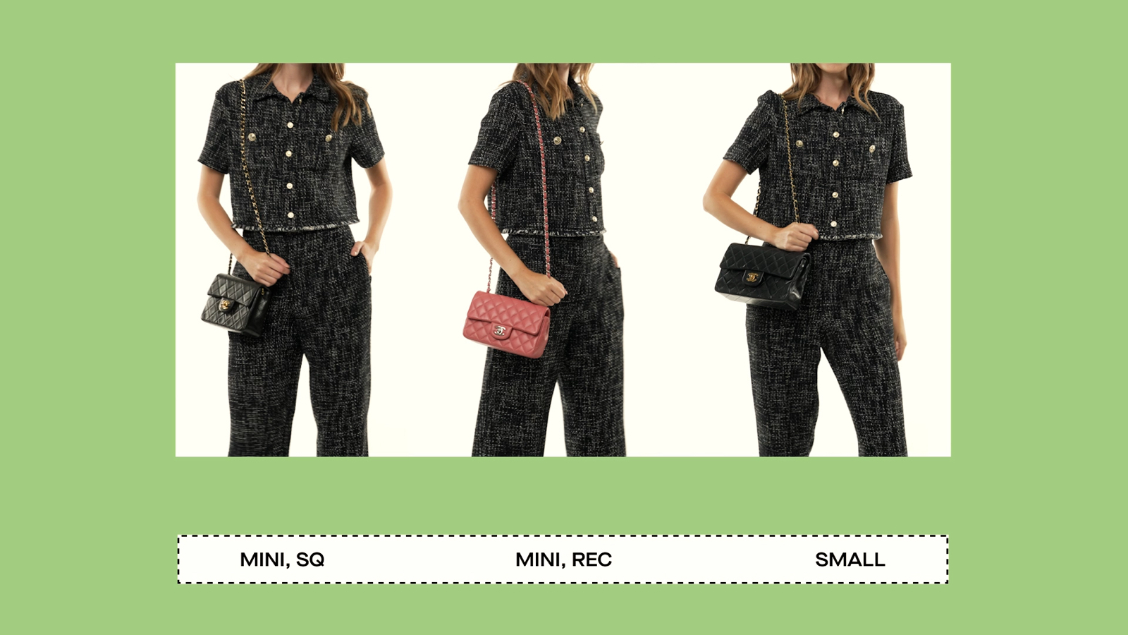 The Size Guide: Chanel Classic Flap Chanel Classic Flap Size Guide - Find  Your Perfect Fit