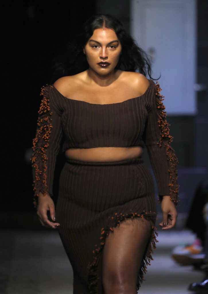 Paloma Elsesser walks Eckhaus Latta's 10th Anniversary show