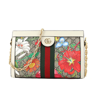 Gucci Ophidia Chain Shoulder Bag Flora GG