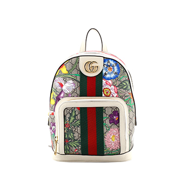 Gucci Ophidia Backpack Flora GG Coated Canvas Small