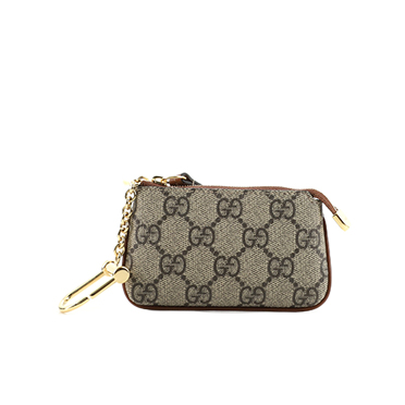 Gucci Key Pouch GG Coated Canvas