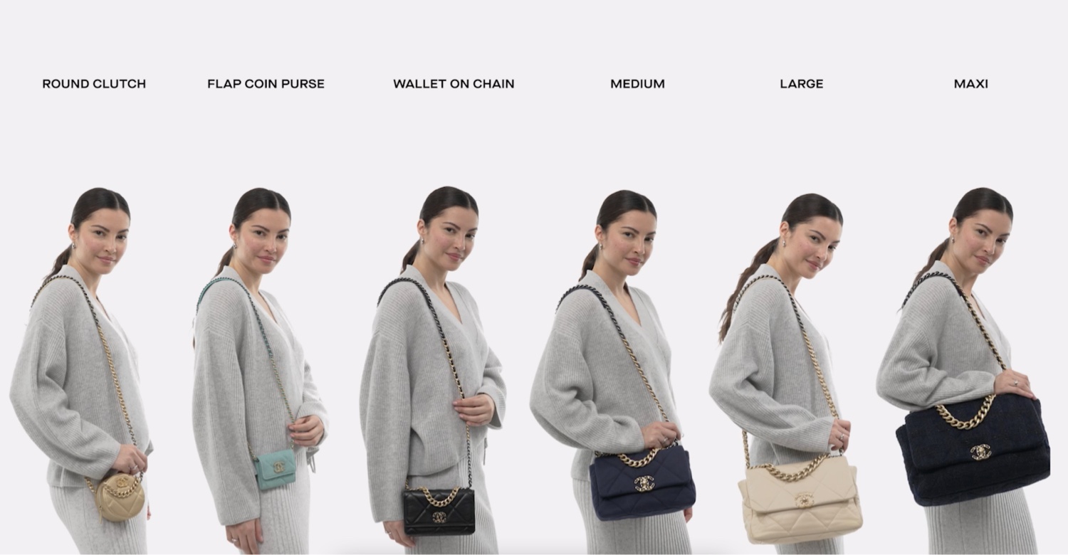 Chanel 19 Size Comparison: Maxi vs Large vs Small - Alyssa Smirnov