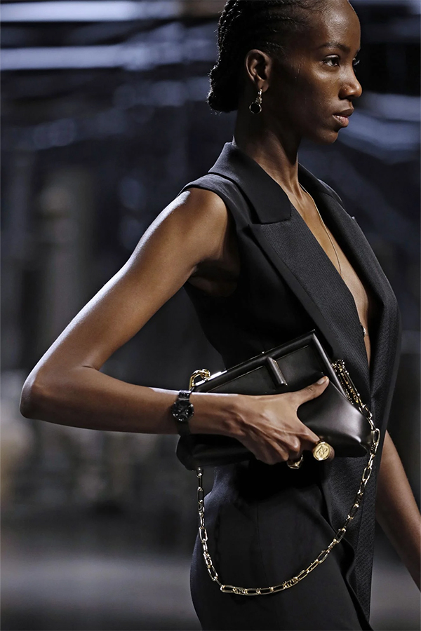 Fendi First Small - Black leather bag