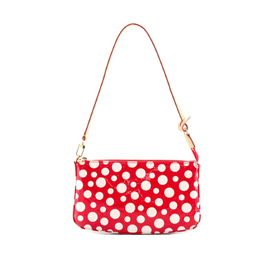 Louis Vuitton X Yayoi Kusama Red Infinity Dots Monogram Canvas Bag Charm