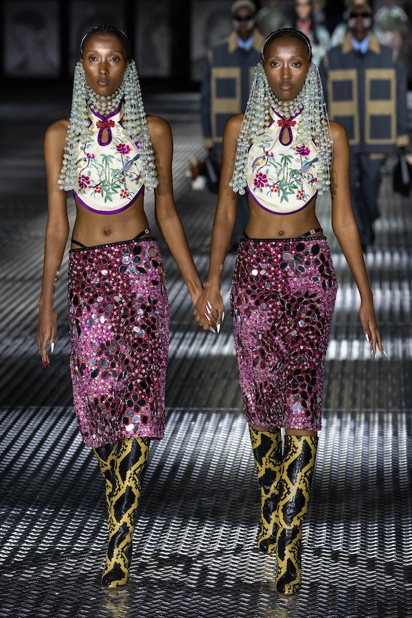 Gucci's Spring 2023 Runway Show Takes Twinning to a New Level