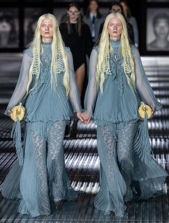 Gucci's Spring 2023 Runway Show Takes Twinning to a New Level