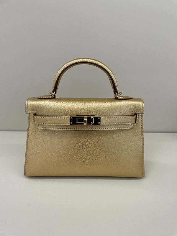 Hermes Kelly Mini Gold