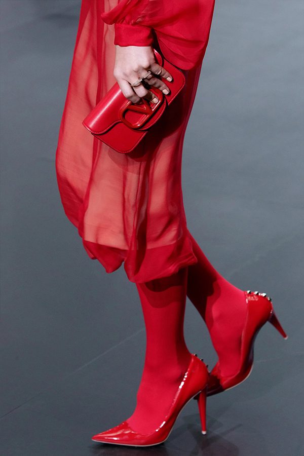 Valentino Red Bag and Shoes