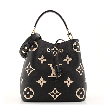 Louis Vuitton NEONOE MM Empreinte (Black/Beige) Review ( What fits