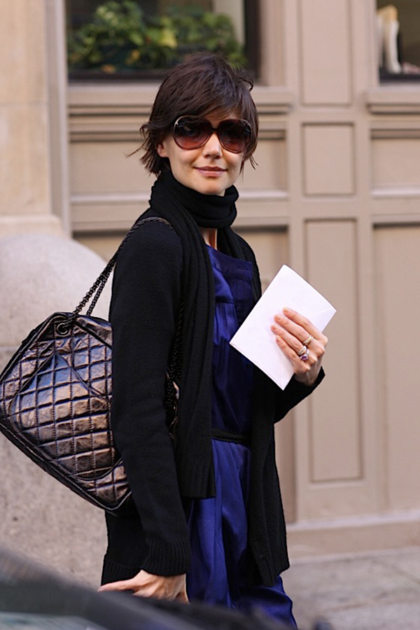 Katie Holmes Carries Louis Vuitton Around NYC - PurseBlog