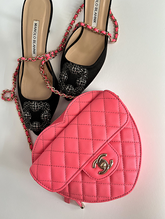 chanel mini red caviar bag