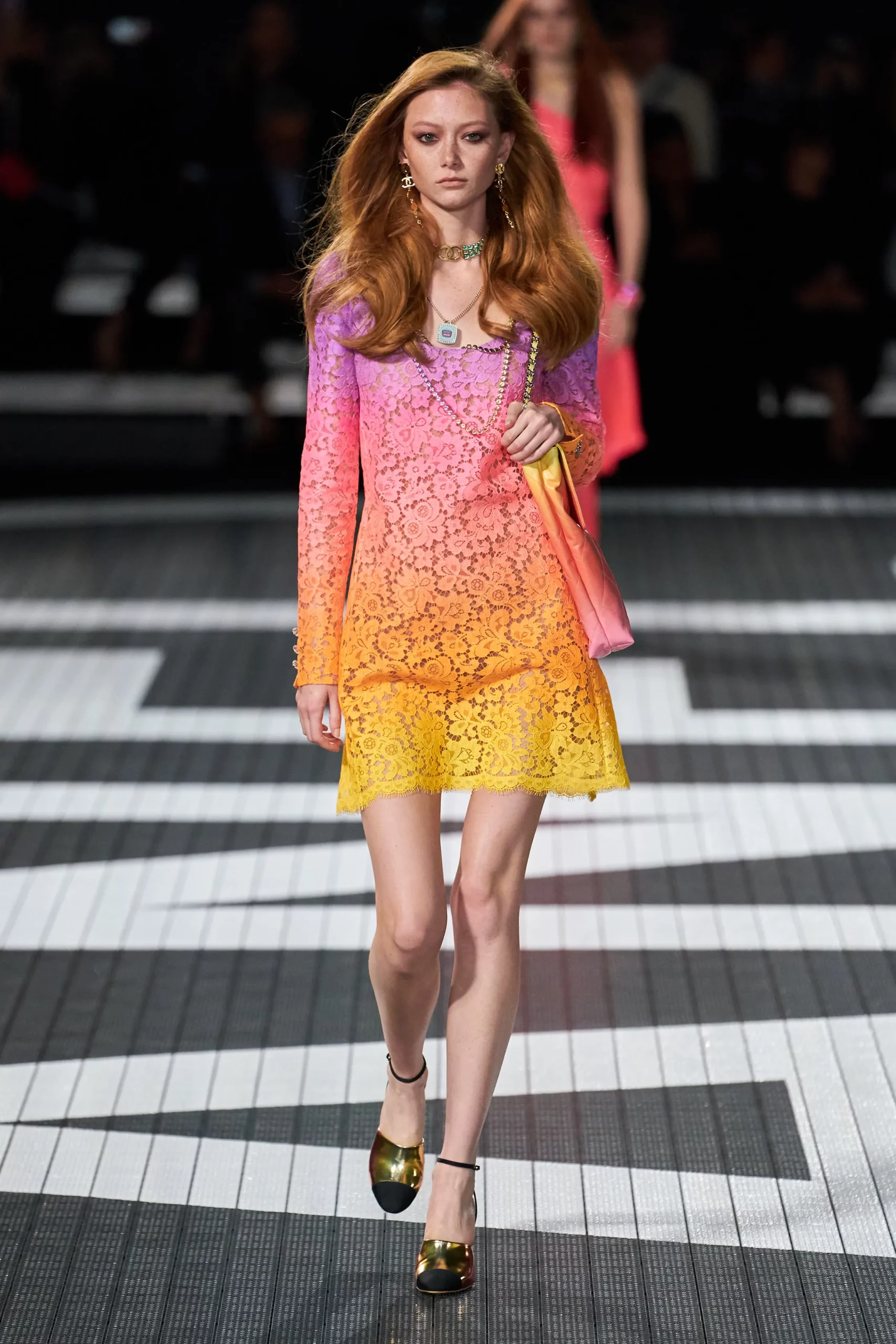 Chanel hotsell rainbow dress