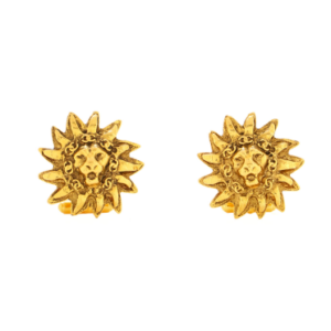 Product image of Chanel Vintage Sunburst Lion Head Cufflinks Metal 