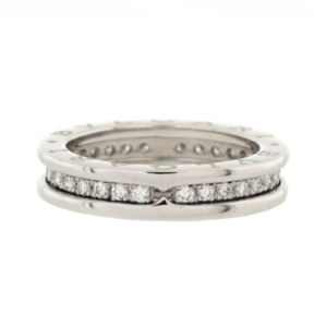 Product image of a Bvlgari B.Zero1 One Band Ring 18K White Gold and Diamonds 