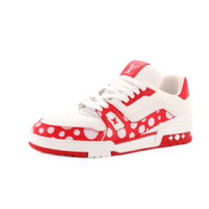 Product image of a Louis Vuitton Men's LV Trainer Sneaker Yayoi Kusama Infinity Dots Leather 