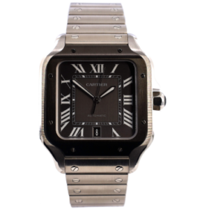 Product image of a Cartier Santos De Cartier Automatic Watch Stainless Steel with ADLC Stainless Steel Bezel 40 