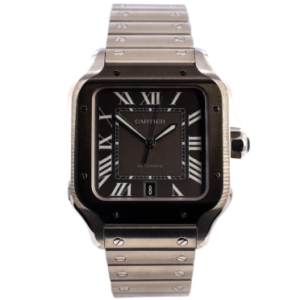 Product image of a Cartier Santos De Cartier Automatic Watch Stainless Steel with ADLC Stainless Steel Bezel 40 
