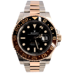 Product image of a Rolex Oyster Perpetual Date GMT-Master II Rootbeer Automatic Watch Stainless Steel and Cerachrom with Rose Gold 40 
