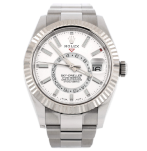Product image of a Rolex Sky-Dweller Oyster Perpetual Chronometer Automatic Watch Stainless Steel and White Gold 42 