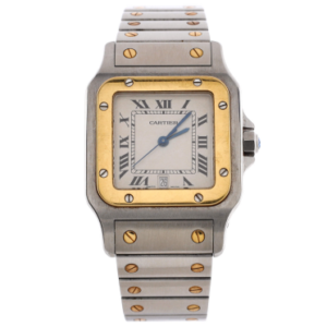 Product image of a Cartier Santos de Cartier Galbee Quartz Watch Stainless Steel and Yellow Gold 29 