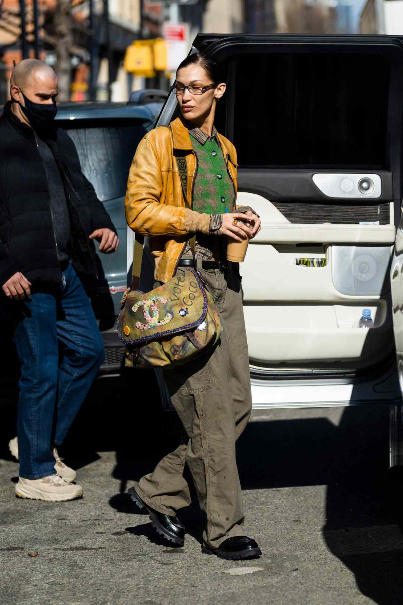 Chanel On The Pavements Graffiti Messenger Bag Canvas Small