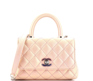 Coco handle leather handbag Chanel Pink in Leather - 31261858