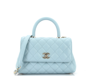 Chanel Bags | Bag Coco Handle New Iridescent Caviar Small/ Old Mini Flap with, Blue, (One Size), New | Tradesy