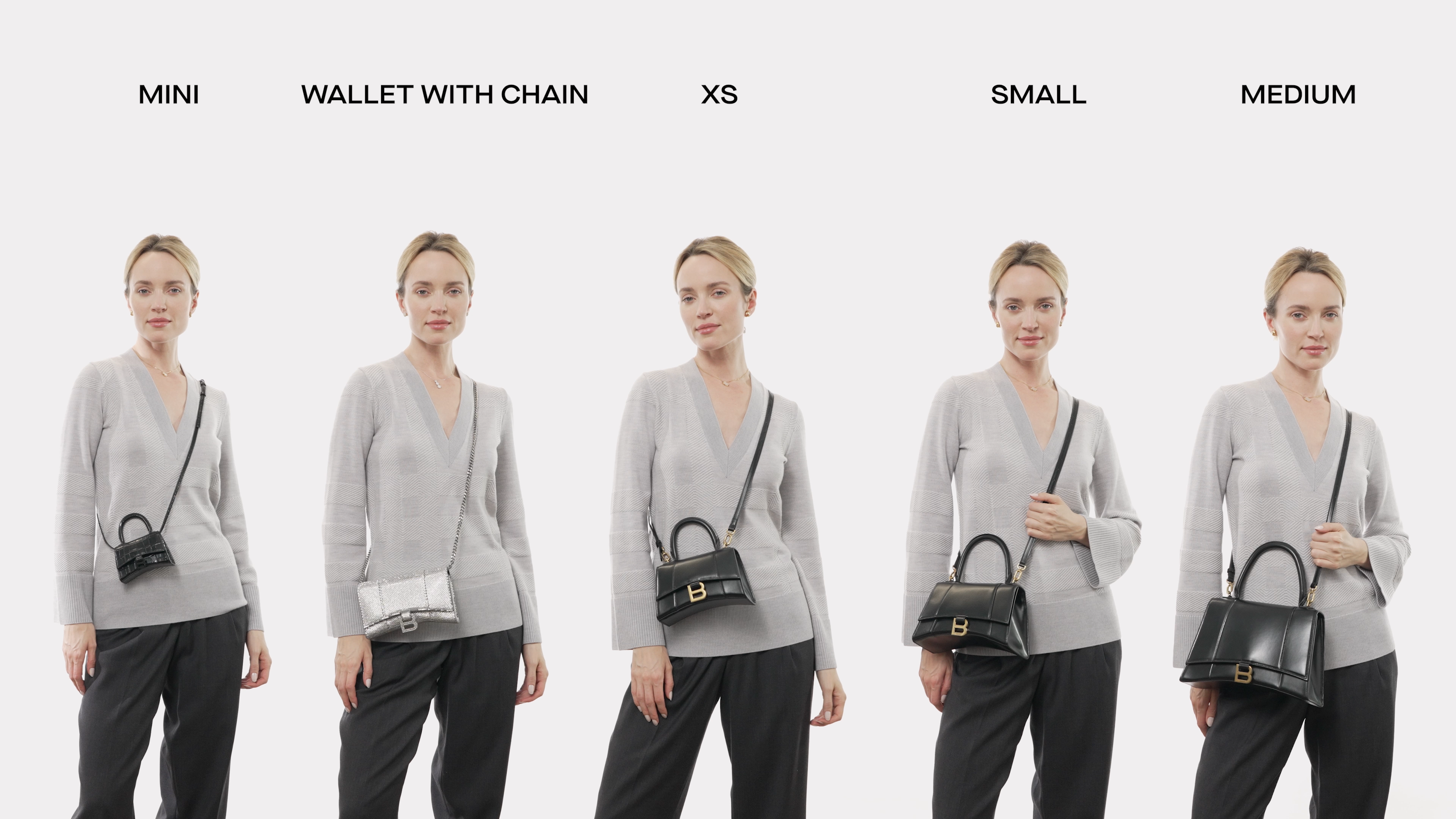 Balenciaga small size in cm sales