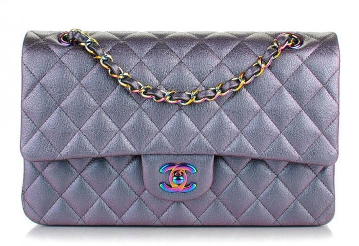 Chanel Lilac Caviar Medium Classic Double Flap Bag